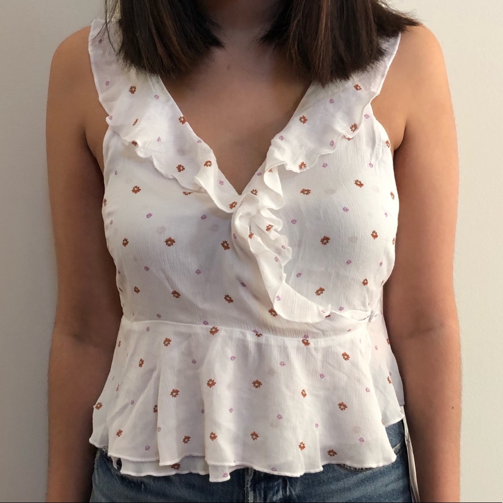 NWOT Free people Intimately Wrap blouse